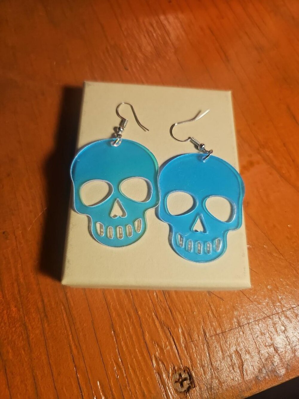 iridescent ear rings